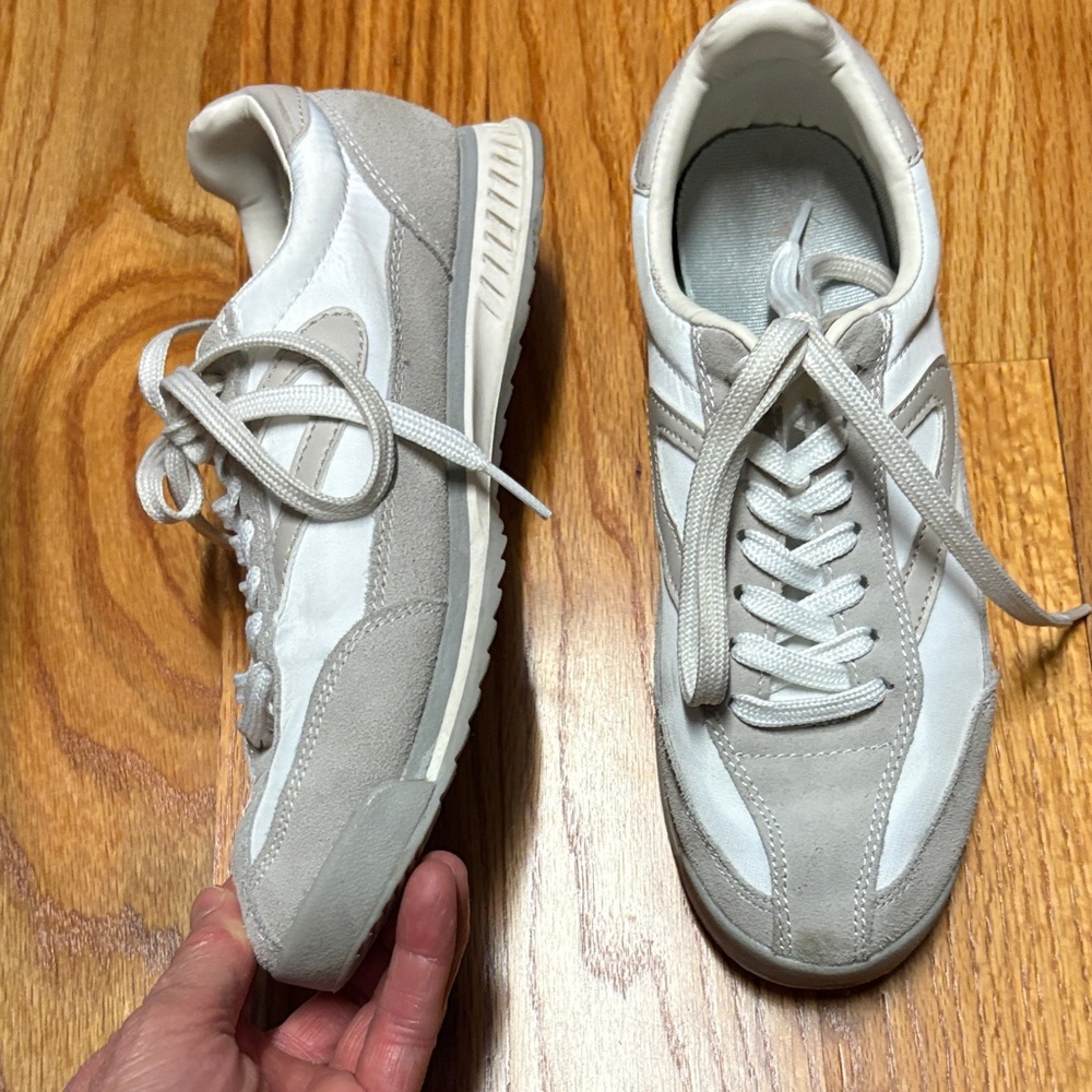 Tretorn Rawlings White and Light Gray Women's Sneakers